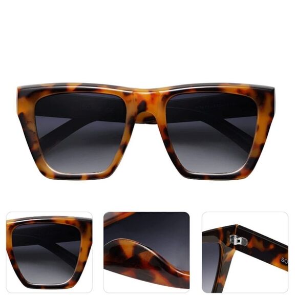 Oversized Square Cat Eye Sunglasses - Picture 4 of 5